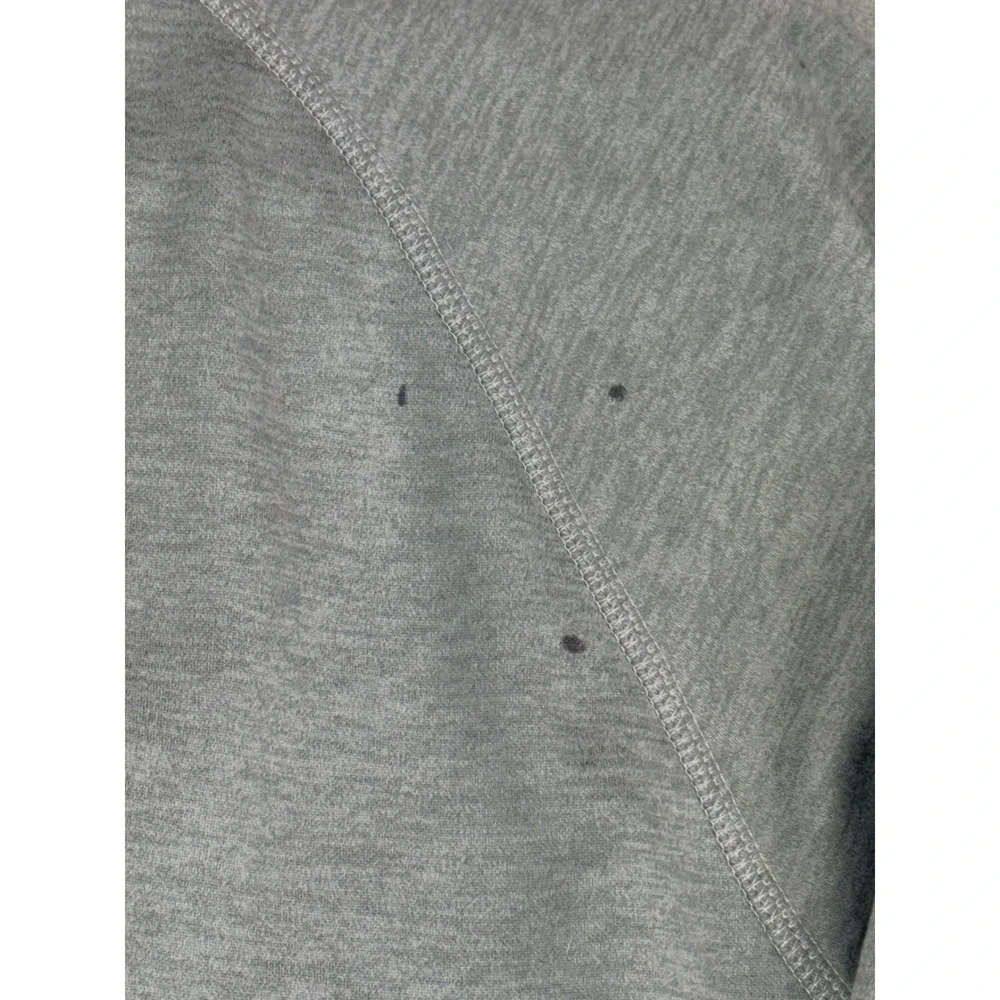 The North Face Mens Medium Gray Quarter Zip Pullover Fleece Jacket Fast Shipping